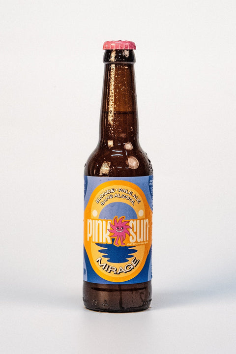Mirage, alkoholfreies helles Bier, 33 cl – Pink Sun Brewing