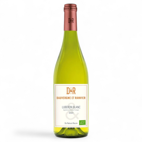 Botella de vino DOP Luberon 2024 de la bodega R & D Vins