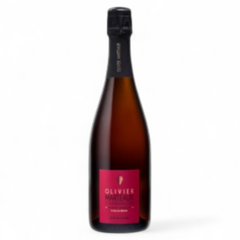 Rosé de Saignée Champagne Wine Bottle from Champagne Olivier Marteaux Estate