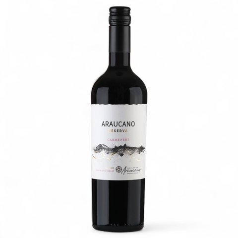 Botella de vino «Hacienda Araucano Carmenere» de la bodega Vignobles François Lurton