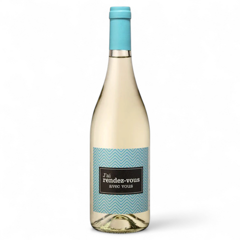 Bottle of "J'ai Rendez-Vous avec Vous" White 2024 wine from Domaine Rière Cadène