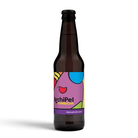 Kombucha with Blackcurrant Leaves, 33 cl