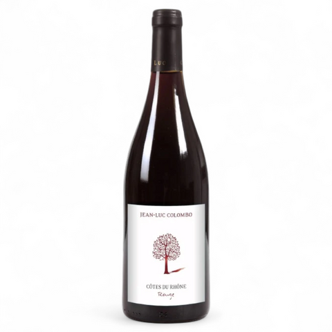 Eine Flasche Wein „Le Vent Rouge 2023“ vom Weingut Domaine Colombo