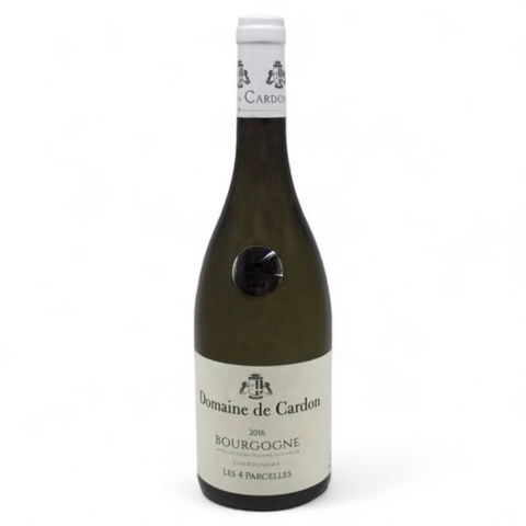 Botella de vino «Les 4 Parcelles 2024» de la bodega Domaine de Cardon