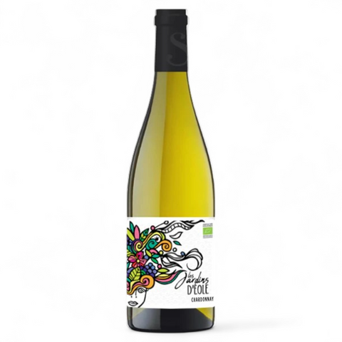 Bouteille de vin Les Jardins d'Eole Chardonnay 2023 du domaine Domaine Sibille