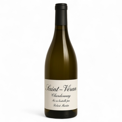A bottle of Robert Martin Saint Véran 2024 wine from Domaine de la Denante